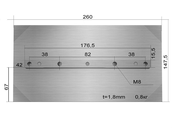 Лопасти 800 для TSS DMD1000 (к-т из 4 лопастей) 2225860 - фото 28792